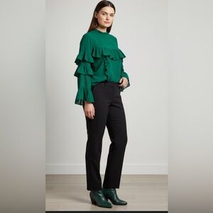 Liz Claiborne Black Straight Leg Dress Pants‎ NWOT